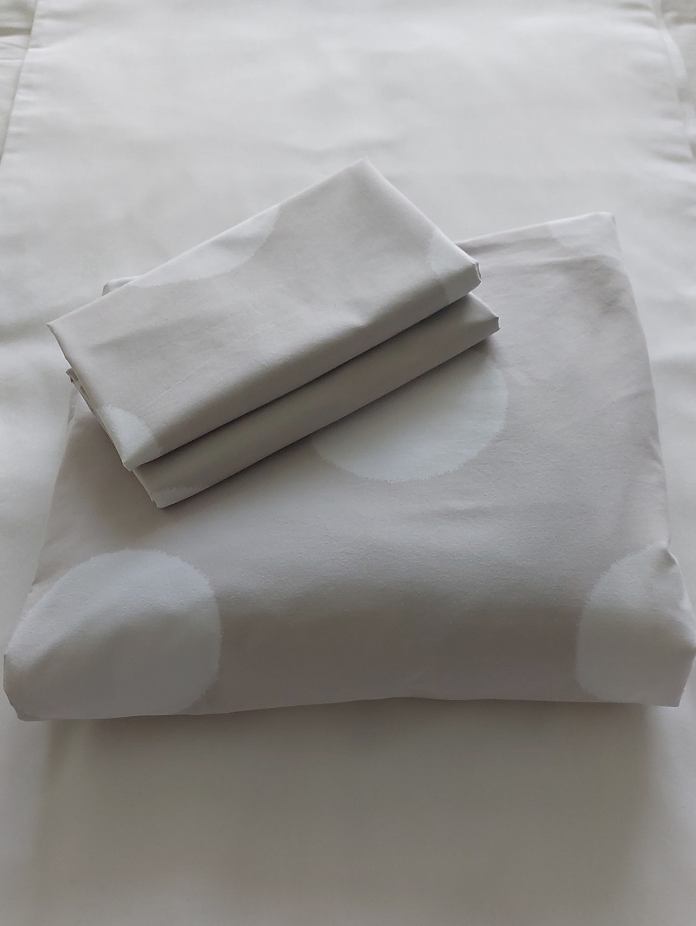 Modern Light Gray Dot 100% COTTON Duvet Cover Set